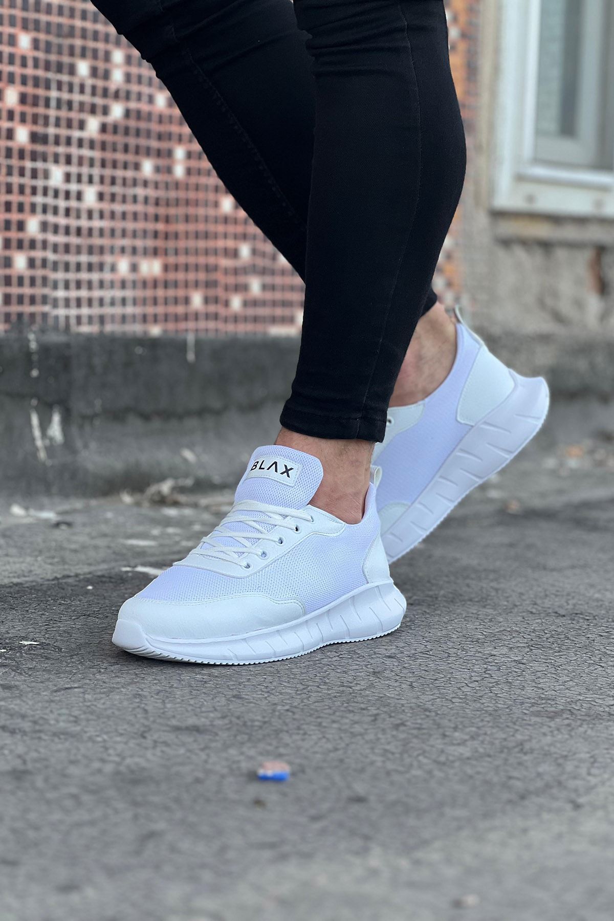 White Tricot Men's Sneakers