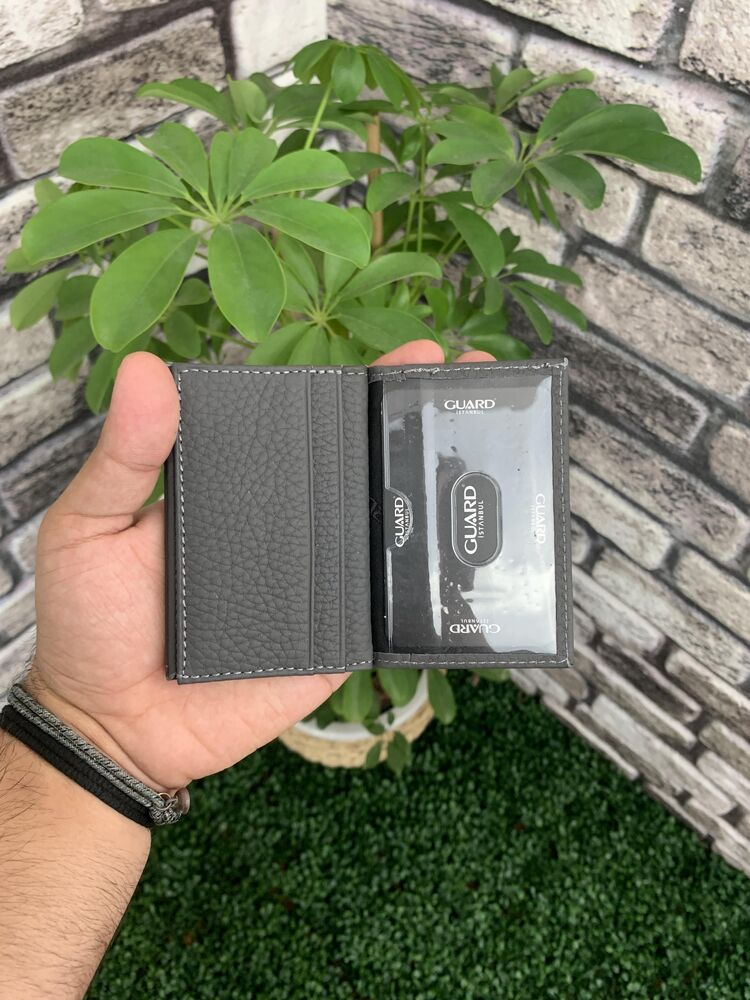 Anthracite Leather Card Holder