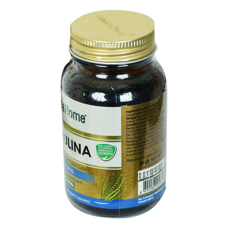 Shiffa Home Spirulina Dietary Supplement 720 Mg x 60 Capsules