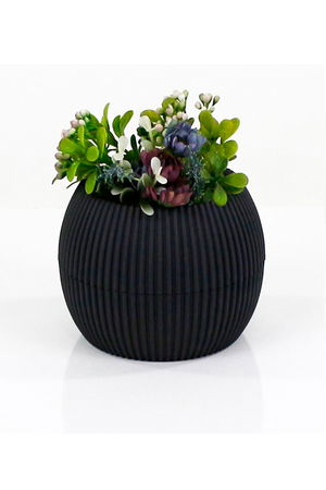 Coral Flower Pot Number 2 0.35 Liter Water Reservoir Decorative Cactus Succulent Pot 11.8x9.2 cm