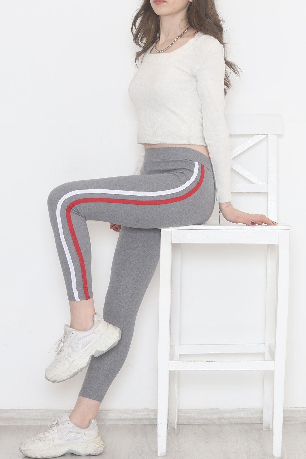 Double Stripe Ribbed Leggings Grikred