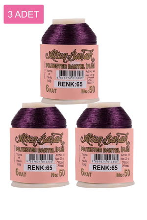 3 Pieces Altinbasak Oya and Lace Floss 20 gr - Turk - No: 065