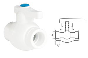 Ege Yildiz PPRC 20 mm Ball Valve Gray