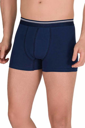 Lycra Men's Plus Size Boxer Shorts Navy Blue 1097B