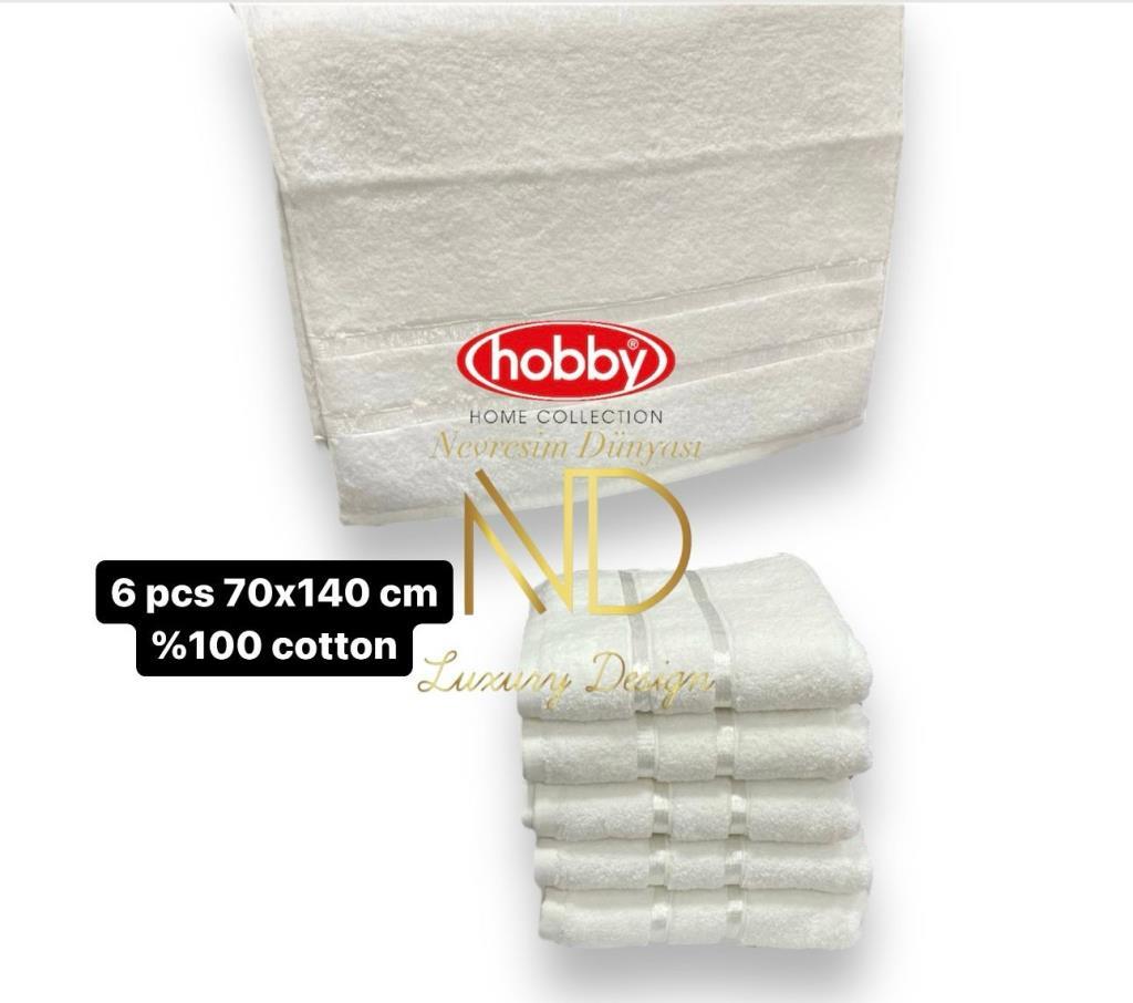 Dolce White 70x140 Towel Set of 6