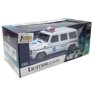 Remote Control Mercedes Police Jeep 1:20 Scale 18 Cm White - 13578-887