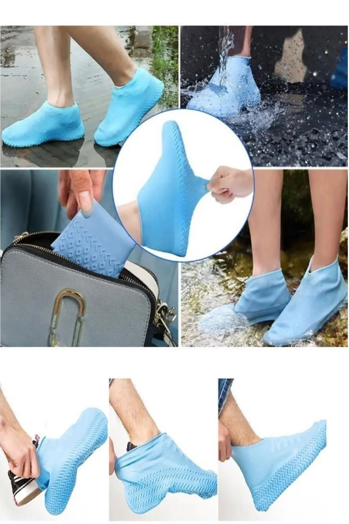 Waterproof Silicone Shoe Rain Cover - Shoe Cover Men