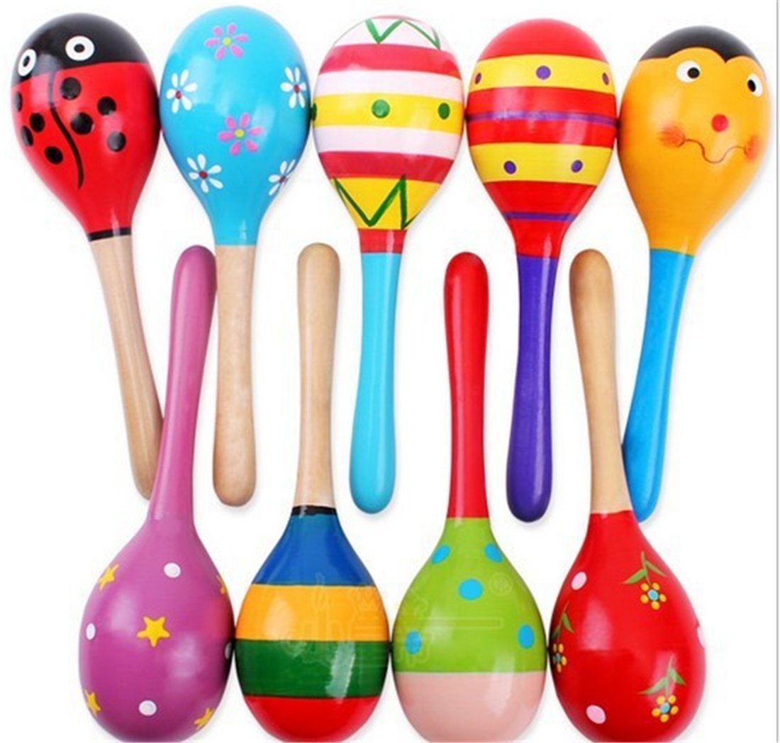 Colorful Wooden Maracas