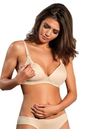 Women's Skin Sponge Covered Puerperium Nursing Bra 4950