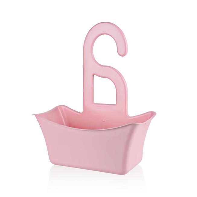 Bathroom Basket Perforated Basket Multipurpose Soap Shampoo Holder Shelf - Pink