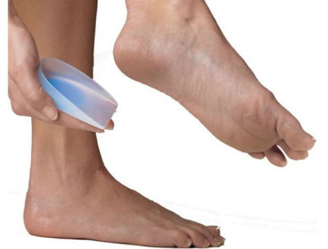 Transparent Heel Cushion Insoles Blue