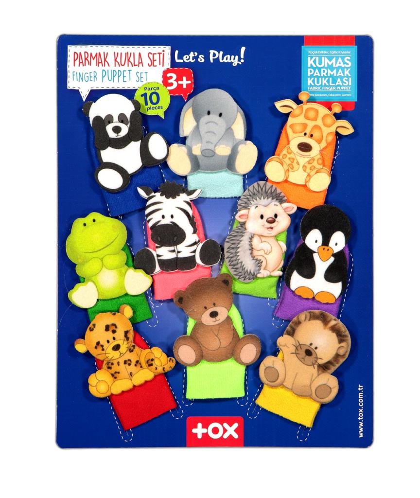 Wild Animals 10 Piece Finger Puppet , Educational Toy