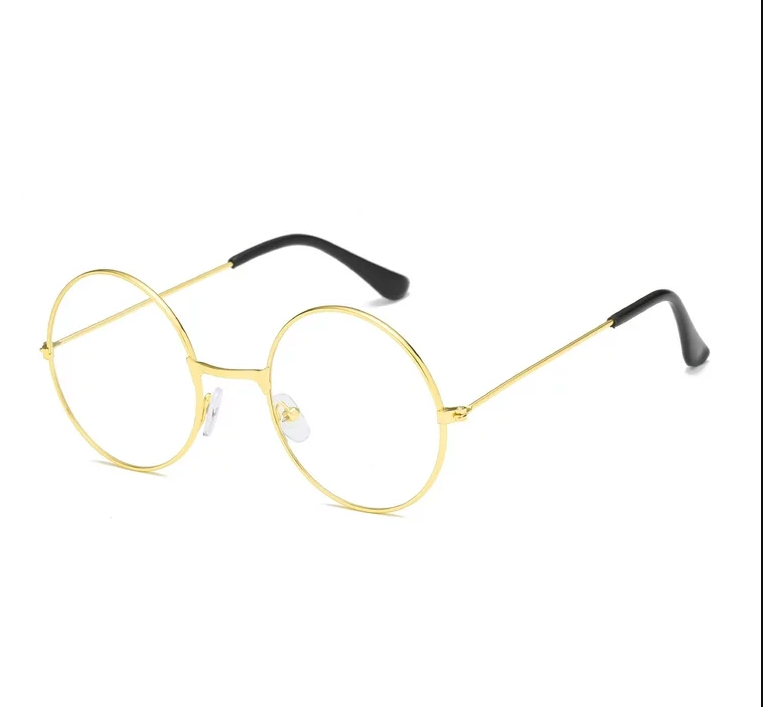 Harry Potter Wizard Hat and Metal Framed Wizard Glasses