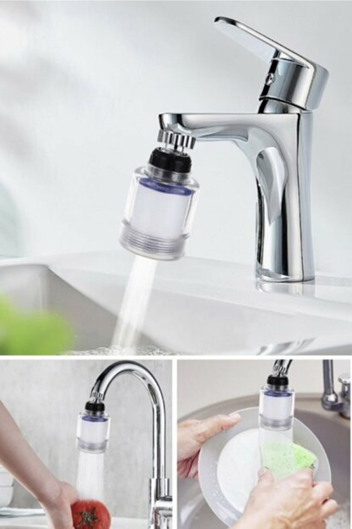 Water Saving Movable Faucet Head with Anti-Lime Filter