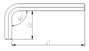 Izeltas 4900 Allen Key Six Corner 1.5 mm