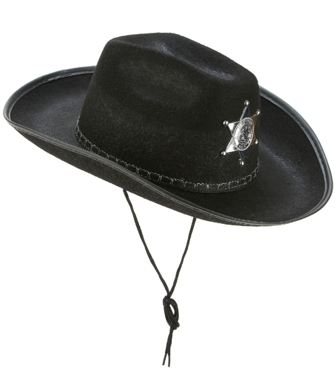 Kids Cowboy Hat Sheriff Hat Black Color