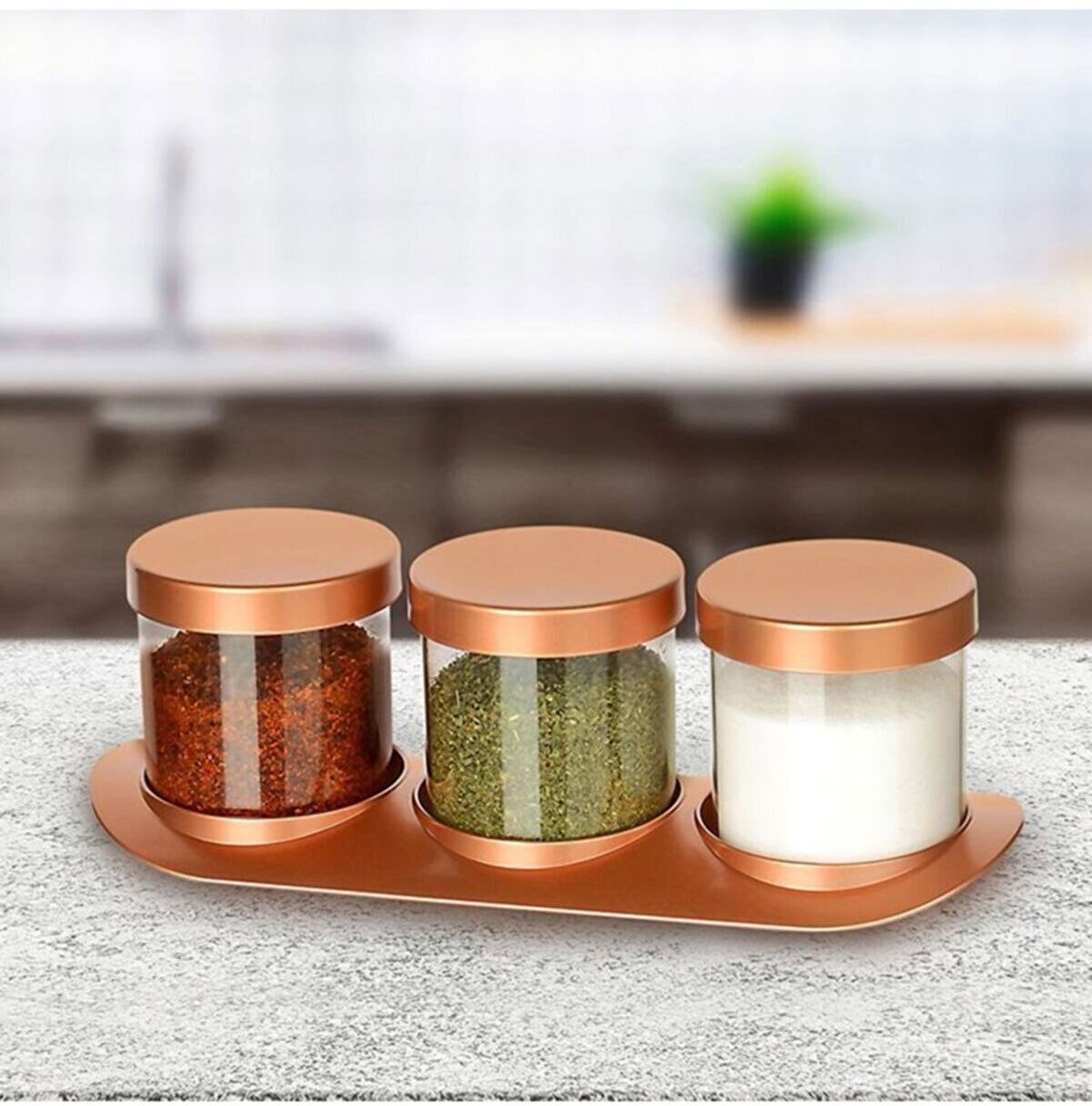 Bronze Spice Set Luxury Set of 3