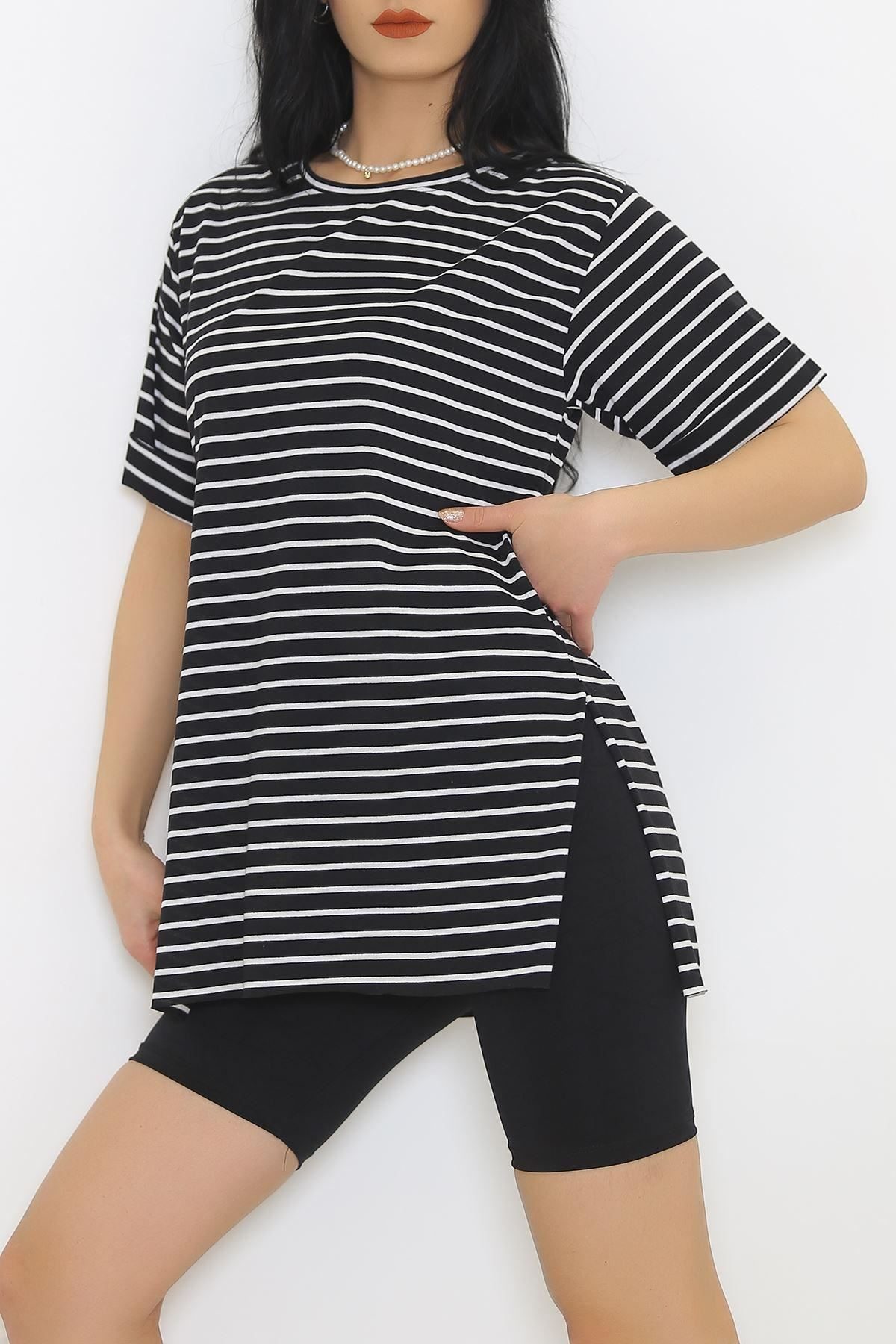 Striped T-shirt Black and White