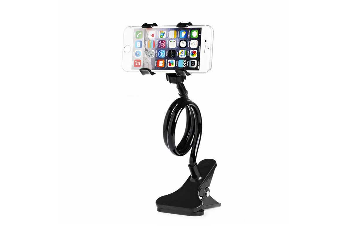 Acrobat Phone Holder with Spiral Body and Swivel Head