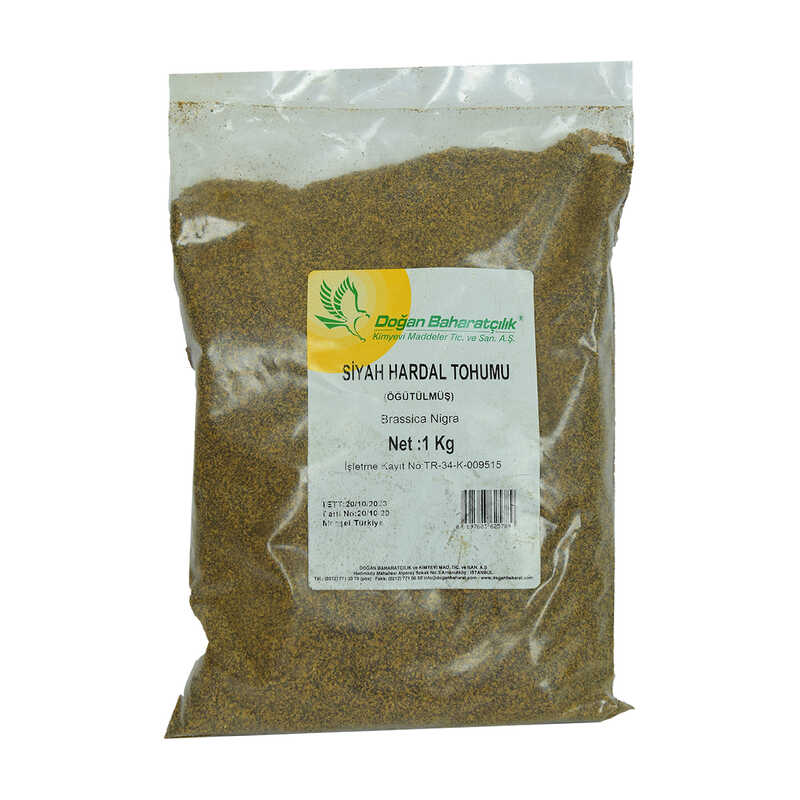 Mustard Seeds Ground Natural Black 1000 Gr Package