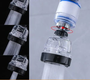 Filtered Water Saving 3 Function Movable Faucet Head - Transparent