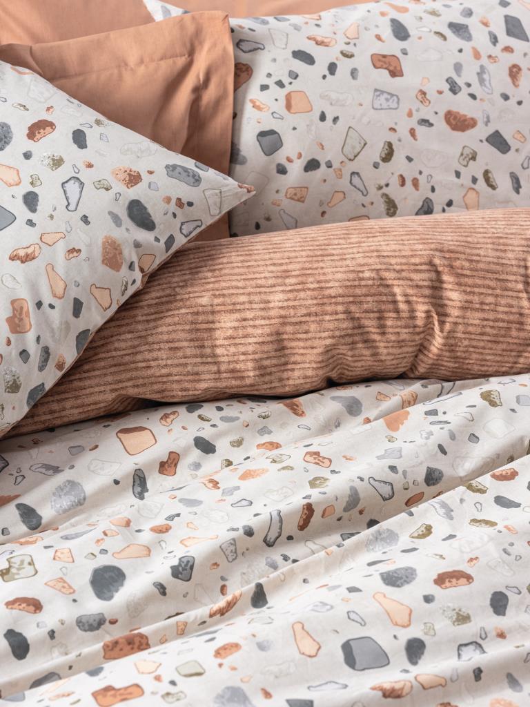 Minimal Double Duvet Cover Onyx Caramel