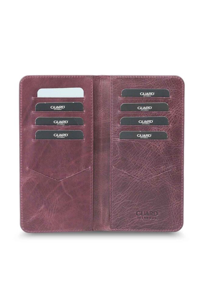 Antique Burgundy Hand Portfolio with Telephone Entry