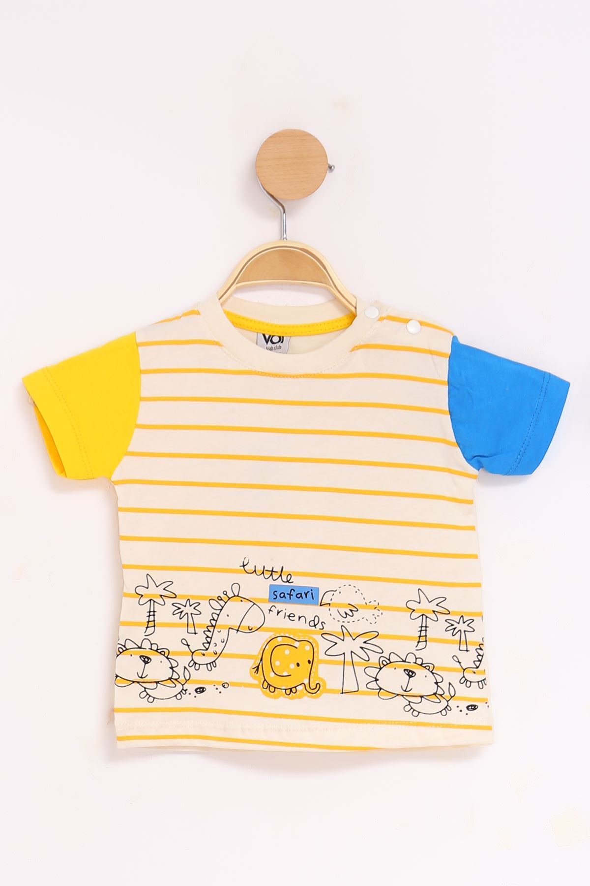 6-18 Months Striped Baby Set Yellow