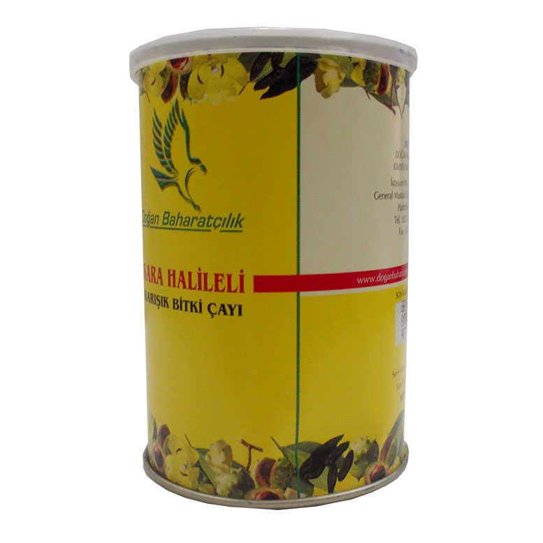 Black Halileli Mixed Herbal Tea 100Gr Tin Box