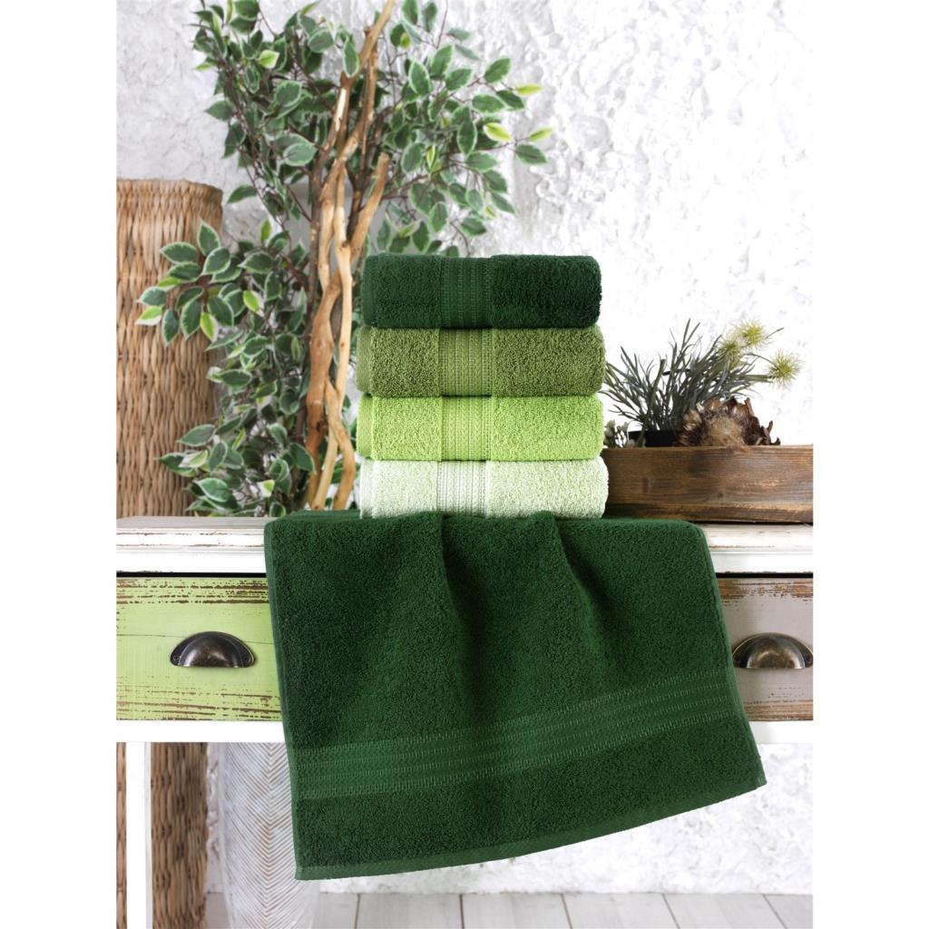 Cotton 4-Piece Towel Set Green (ND)