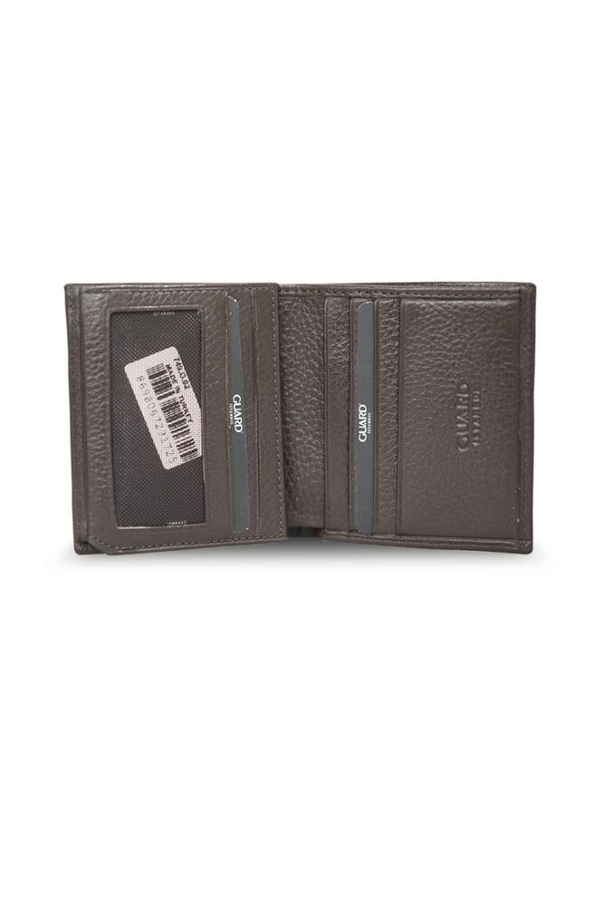 Brown Multi-Compartment Mini Leather Men's Wallet