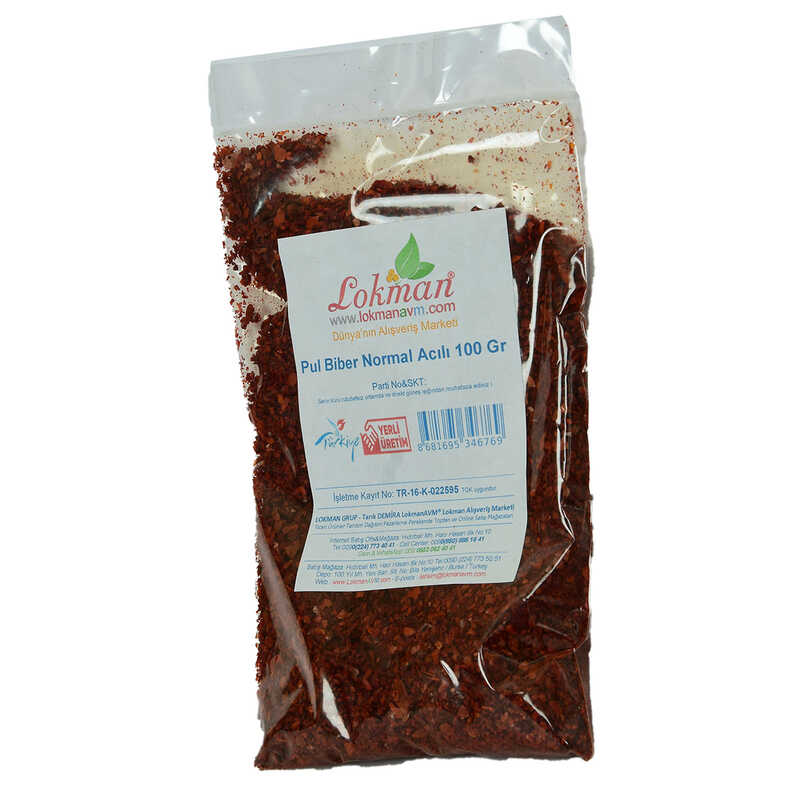 Chili Pepper Normal Hot 100 Gr Package