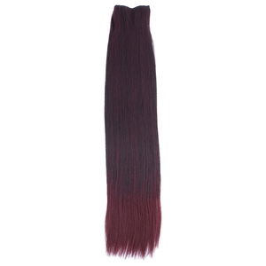 Kanekalon Fiber Synthetic Plain 8 Piece Hair Snaps / Dark Red