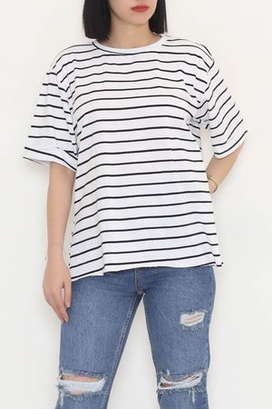 Striped T-shirt White-Black