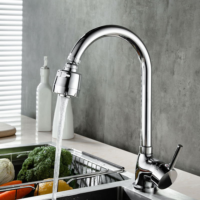 3-Function Chrome Movable Faucet Head