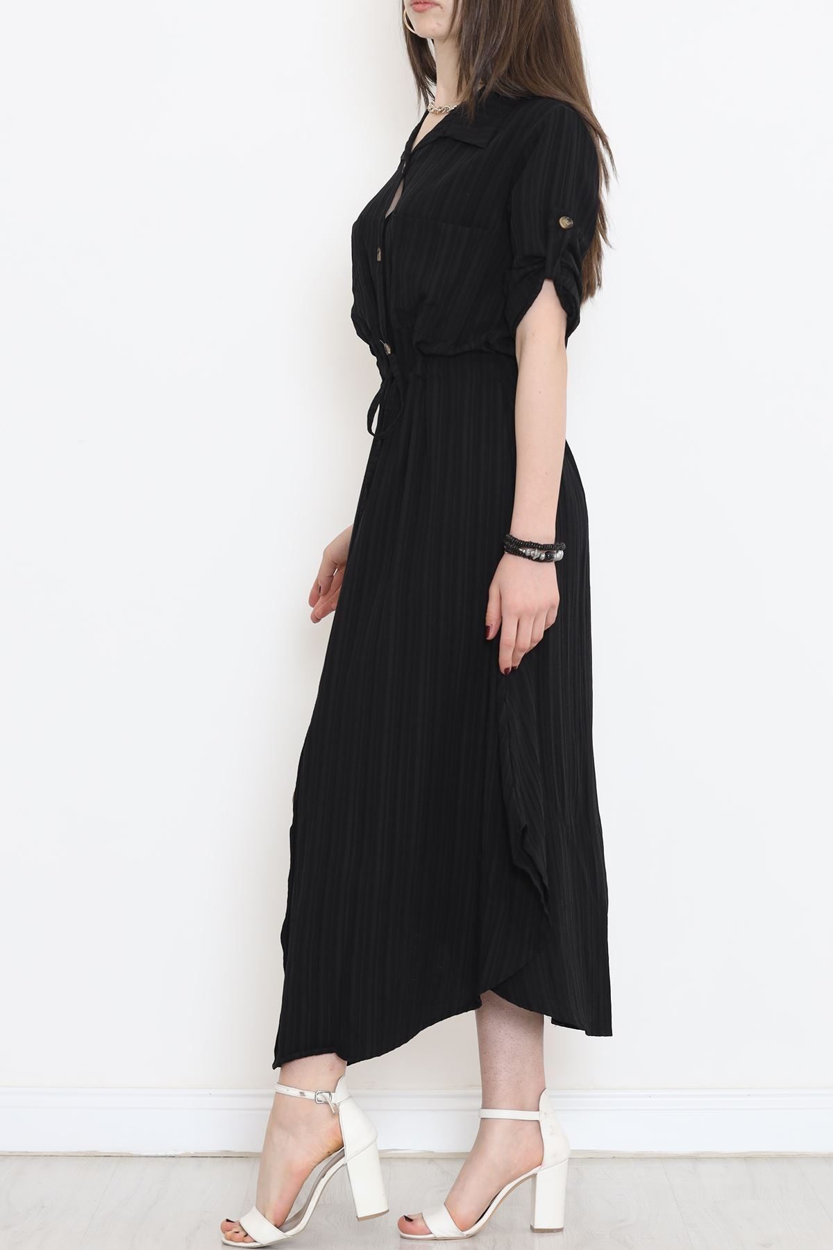 Double Pocket Dress Black