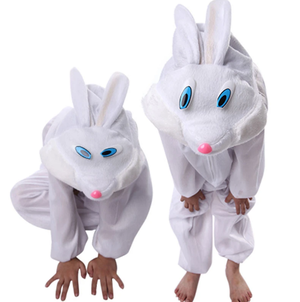 Kids Rabbit Costume White Color 3-5 Years 100 cm