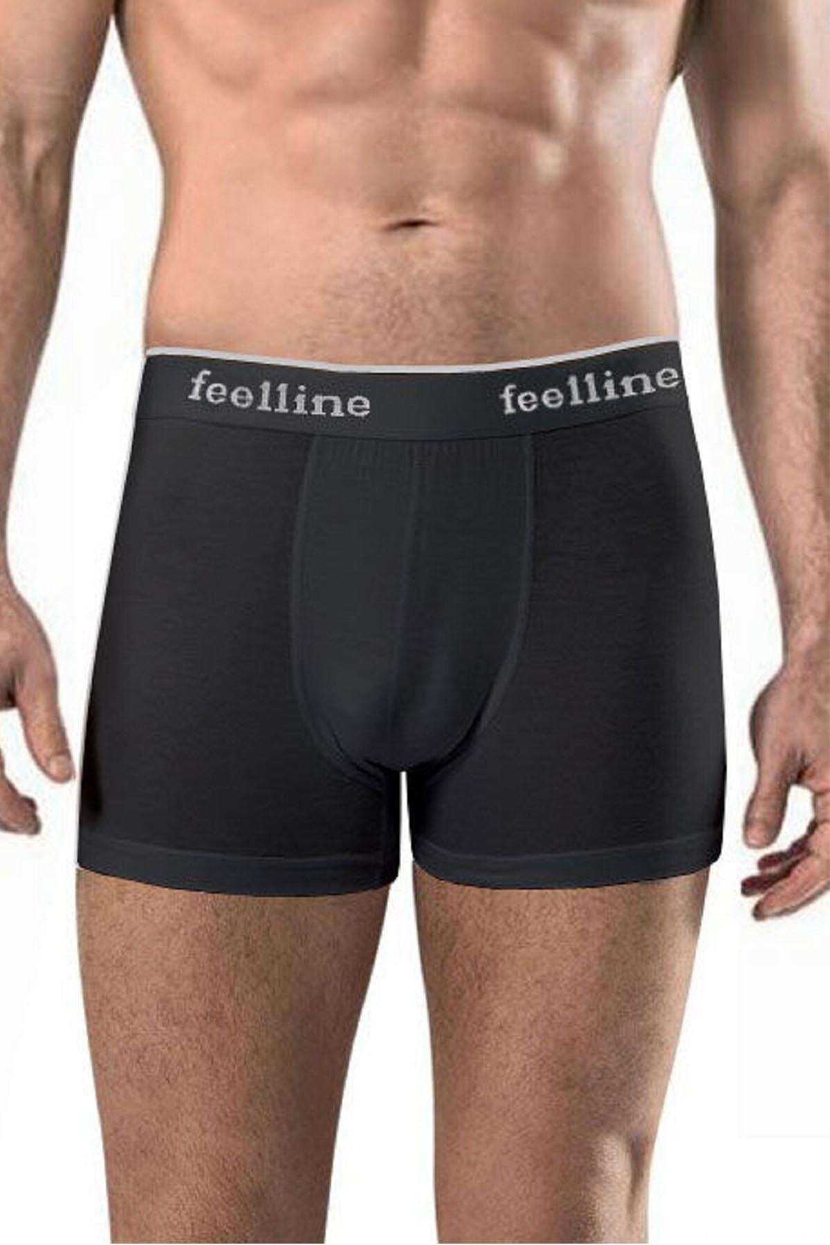 4 pcs Black and Gray Cotton Natural Lycra Men's Boxers