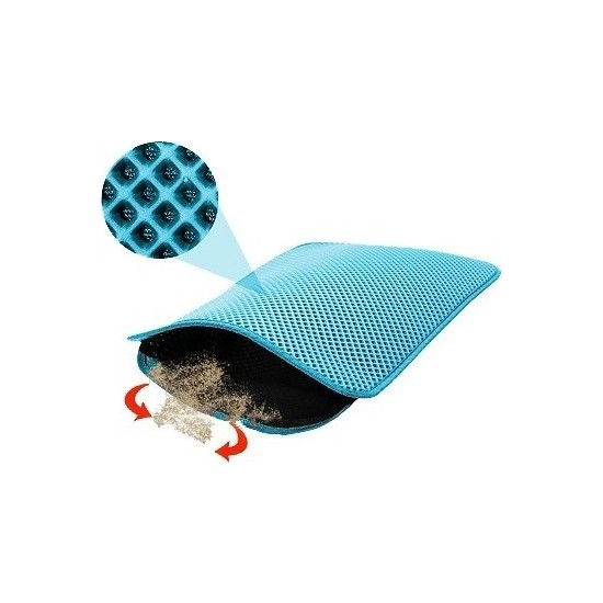 Sieve Cat Toilet Mat - Blue