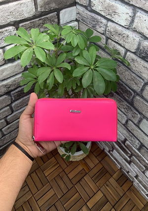 Pink Leather Women's Wallet