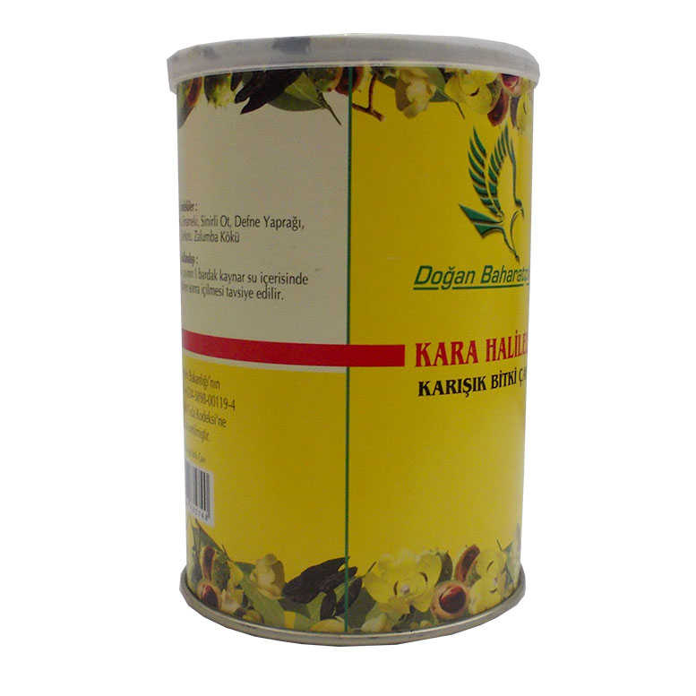 Black Halileli Mixed Herbal Tea 100Gr Tin Box