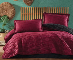 Single Bedspread Lorna v5 Burgundy