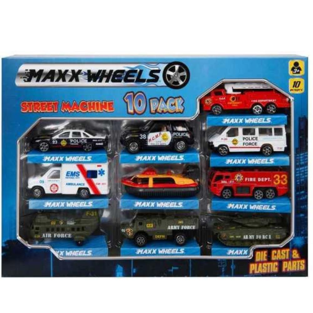 Maxx Wheels Street Machine 10'Lu Metal Araba Seti