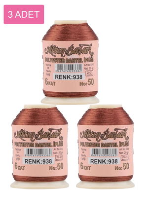 3 Pieces Altinbasak Oya and Lace Floss 20 gr - Turk - No: 938