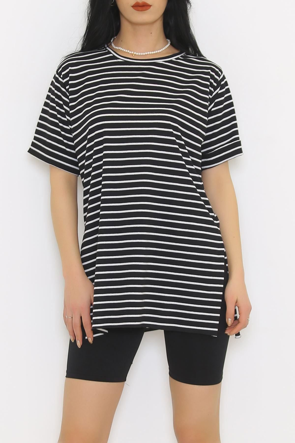 Striped T-shirt Black and White