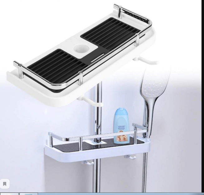 Bathroom Shower Shelf Shampoo Holder Soap Dish Organizer