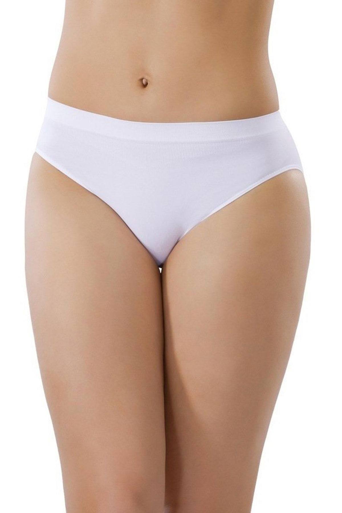 Seamless Non-marking Ladies Slip Briefs 11000 White