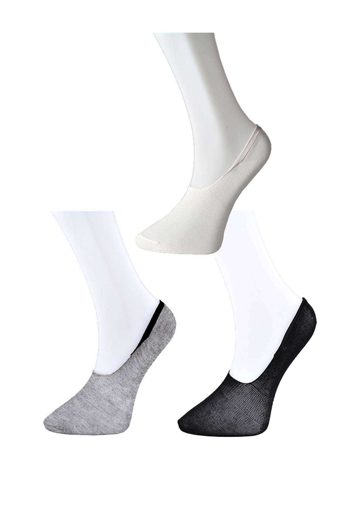 Black Gray and White Women's Ballet Socks 15 pairs