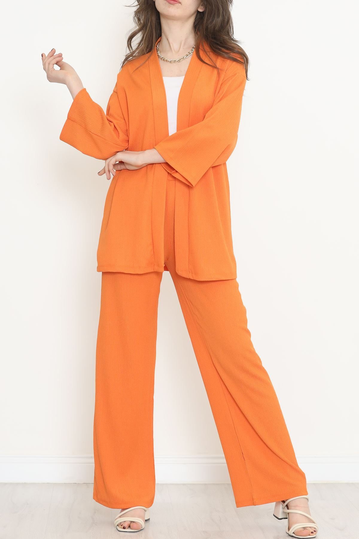 Long Kimono Set Orange