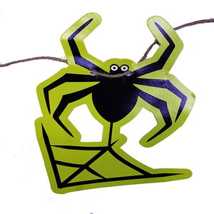 Spider Shaped Hanging Halloween Pennant Banner Banner Poster 2 Meters